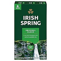 Irish Spring Deodorant Soap Original 3.75 oz (6 Pack)