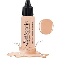 Belloccios Professional Cosmetic Airbrush Makeup Foundation 12Oz Bottle: Blanc- Light With Yellow Undertones