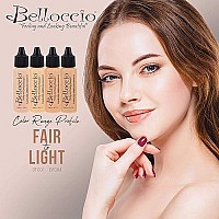 Belloccios Professional Cosmetic Airbrush Makeup Foundation 12Oz Bottle: Blanc- Light With Yellow Undertones