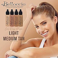 Belloccios Professional Cosmetic Airbrush Makeup Foundation 12Oz Bottle: Beige- Light-Medium Pink Undertones