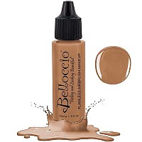 Belloccios Professional Cosmetic Airbrush Makeup Foundation 1/2Oz Bottle: Golden Tan- Medium Yellow Undertones