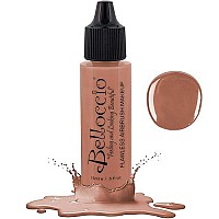 Half Ounce Bottle of Peachy Keen Blush (BB101) Belloccio's Professional Flawless Airbrush Makeup (Warm your cheeks with peach)