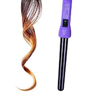 Herstyler Grande Ceramic Curling Iron - 1 inch Hair Curling Wand for Long Short Hair - One Inch Dual Voltage Curling Iron - Wand Curling Iron with Negative Ions (Purple)