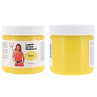 Liquid Latex Fashions Ammonia Free Liquid Latex for Adults and Kids, Face and Body Latex Paint, Ideal for Parties and Cosplay, Super Flexible, Yellow- 4 Oz