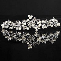 Shop Ginger Wedding Bridal Wedding Tiara Pearls and Crystals Crown Promo Party 4599