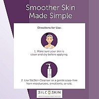 SilcSkin Facial Pad Brow Set, Helps with Brow Wrinkles & Crow's Feet from Sun Aging Side Sleeping, Reusable Self Adhesive Medical Grade Silicone, 1 Brow Pad, 2 Eye Pads