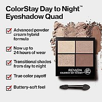 Eyeshadow Palette by Revlon, ColorStay Day to Night Up to 24 Hour Eye Makeup, Velvety Pigmented Blendable Matte & Shimmer Finishes, 530 Seductive, 0.16 Oz