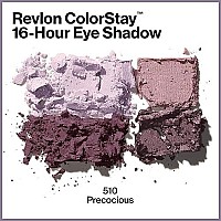 Eyeshadow Palette by Revlon, ColorStay 16 Hour Eye Makeup, Velvety Pigmented Blendable Matte & Shimmer Finishes, 510 Precocious, 0.16 Oz,Cream,Powder