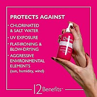 12 Benefits Instant Healthy Hair Treatment, Leave-In Conditioning, Smoothes Frizz, Strengthens & Repairs, Heat Protection Spray, 6 Fl Oz (Pack of 2)