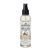 JR Watkins Natural Hydrating Body Oil Mist, Coconut Milk & Honey, Moisturizing Body Oil Spray for Glowing Skin, USA Made and Cruelty Free, 6 fl oz