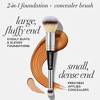 IT Cosmetics Heavenly Luxe Complexion Perfection Brush 7 - Foundation & Concealer Brush in One - Soft Bristles - Pro-Hygienic & Ideal for Sensitive Skin