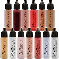 Belloccio Master Set Of All 13 Blush, Bronzer & Shimmer Color Shades Within Belloccios Professional Flawless Airbrush Makeup Product Line (13 Different Shades In 1/2 Oz. Bottles)