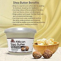 OKAY SHEA BUTTER JAR WHITE 13oz weight (16oz jar size)