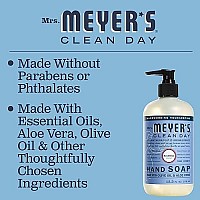 Mrs. Meyer's Hand Soap, Made with Essential Oils, Biodegradable Formula, Bluebell, 12.5 fl. oz