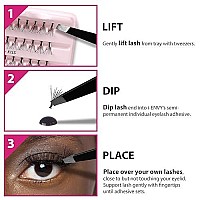 KISS iENVY Individual Cluster Lash Glue, Strong Hold Individual Lash Adhesive, Waterproof Long-Lasting Individual Lash Glue, Jet Black