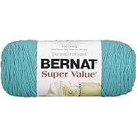 Bernat Super Value Yarn, 7 Oz, Gauge 4 Medium Worsted, Aqua