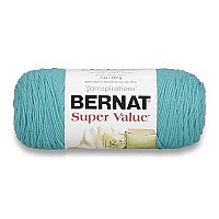 Bernat Super Value Yarn, 7 Oz, Gauge 4 Medium Worsted, Aqua