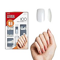 KISS 100 Full-Cover Nails Kit Short Length - Short Square