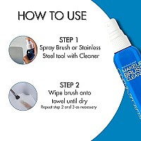 Cinema Secrets Professional Make Up Brush Cleaner Spray, 2oz - Quick Drying, Rinse free, Deep Cleaning - for cleaning and deodorizing natural and synthetic makeup brushes. Original Blue Vanilla