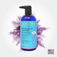 PURA D'OR Healing Argan Oil Conditioner (16oz) For Dry, Damaged, Frizzy Hair, w/Aloe Vera, Lavender, Vanilla, Coconut, Retinol & Vitamin E, Sulfate Free, All Hair Types, Men Women (Packaging may vary)