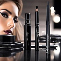 12pcs Nabi Retractable Waterproof Black Eyeliner (Wholesale Lot) Pencil