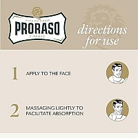 Proraso After Shave Balm For Men, Sensitive Skin Moisturizer With Oatmeal And Green Tea, 3.4 Fl Oz