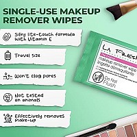 LA Fresh Makeup Remover Wipes with Vitamin E for Waterproof Makeup - Face Cleansing Wipes, Case of 50ct Facial Wipes - Skin Care Travel Essentials