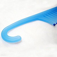 2 Shower Combs Hair Wide Tooth Dry Wet Gently Detangles Thick Long Durable Salon