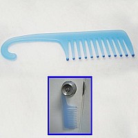 2 Shower Combs Hair Wide Tooth Dry Wet Gently Detangles Thick Long Durable Salon