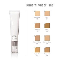 Mineral Sheer Tint Foundation Spf 20, New Makeup Tinted Moisturizer (Natural Glow) - 1 fl oz