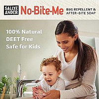 Sallyeander No-Bite-Me Soap - Bug Repellent Soap - 1 Bar - Safe For Kids And Infants - Repels Mosquitoes, Black Flies, Fleas, And Ticks