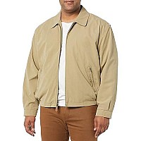 London Fog Mens Auburn Zip-Front Golf Jacket (Regular Big-Tall Sizes), Camel, 2Xt