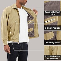 London Fog Mens Auburn Zip-Front Golf Jacket (Regular Big-Tall Sizes), Camel, 2Xt