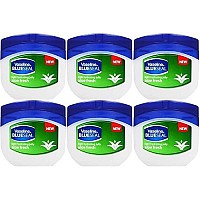 Vaseline Light Hydrating Jelly Aloe Fresh 50 Ml / 1.7 Oz (Pack of 6)