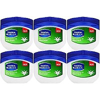 Vaseline Light Hydrating Jelly Aloe Fresh 50 Ml / 1.7 Oz (Pack of 6)