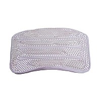 Splash Home Gel-B Non Slip Bath Pillow Luxurious Cushion Spa, 11 X 2 X 7, Clear