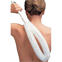 EZ Reach Back Brush -Long Handled Back and Body Scrubber for Easy Cleansing & Exfoliating in the Bath or Shower