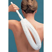 EZ Reach Back Brush -Long Handled Back and Body Scrubber for Easy Cleansing & Exfoliating in the Bath or Shower