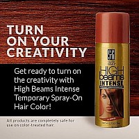 High Beams Intense Spray-On Hair Color -Copper - 2.7 Oz - Add Temporary Color Highlight to Your Hair Instantly - Great for Streaking, Tipping or Frosting - Washes out Easily