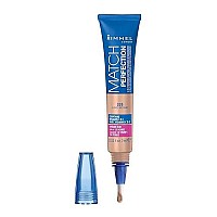 Rimmel Match Perfection 2-in-1 Concealer and Highlighter, Light Medium, 1 Count