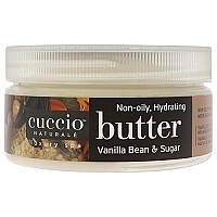 Cuccio Naturale Butter Blends - Ultra-Moisturizing, Renewing Scented Body Cream - Deep, Renewing Hydration For Dry Skin Repair - Made With All Natural Ingredients - Vanilla Bean & Sugar - 4 Oz