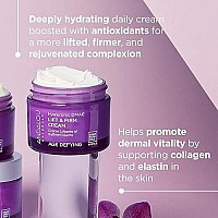 Andalou Naturals Hyaluronic Dmae Lift Firm Skin Cream, Face Moisturizer with Anti Aging Antioxidants, Hydrating, Helps Reduce Fine Lines and Wrinkles, 1.7 Ounce