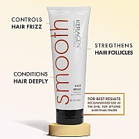 Keragen  Sulfate-Free Smoothing Hair Mask For Intensive Hydration With Keratin, Panthenol, Collagen, Jojoba Oil, And Vitamins  8Oz