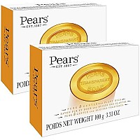 Pears Transparent Glycerin Bar Soap 3.5 Oz Each (Two Pack)