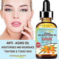 Botanical Beauty SEABUCKTHORN SEED OIL 100% Pure. Skin Care. 0.33 Fl.oz.- 10 ml.