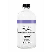 Poshe Super Fast Drying Top Coat, 16 Fluid Ounce