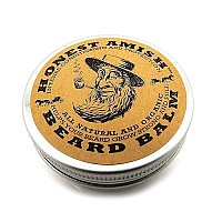 Honest Amish Beard Balm Leave-in Conditioner - Made with only Natural and Organic Ingredients - 2 Ounce Tin