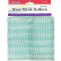 Annie 7/8 Wire Mesh Hair Rollers - 12 Pcs.