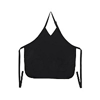 Cricket Blokr Hair Stylist Apron Cover Up for Salon Hairdresser Barbershop Women Men Anti-Static Hairstylist Apron with Pockets and V-neckline, Black