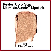 Revlon ColorStay Ultimate Suede Lipstick, Longwear Soft, Ultra-Hydrating High-Impact Lip Color, Formulated with Vitamin E, Private Viewing (090), 0.09 oz